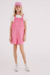 Springfield Kids Macacão curto rosa para meninas rosa