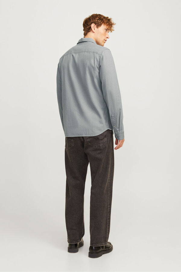 Jack & Jones Camisa vaquera gris