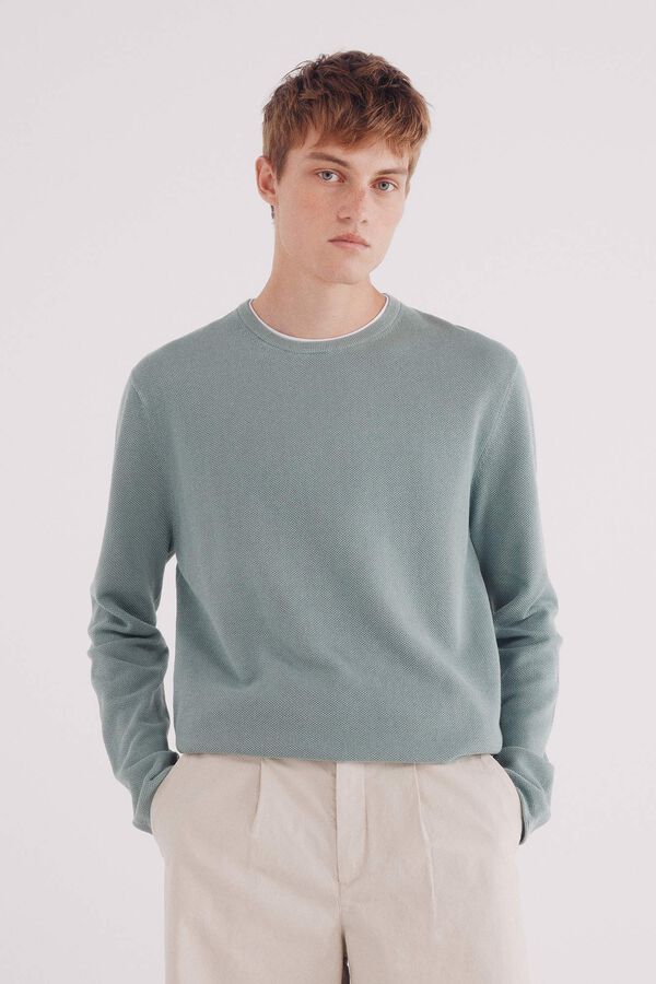 Springfield Camisola estruturada verde