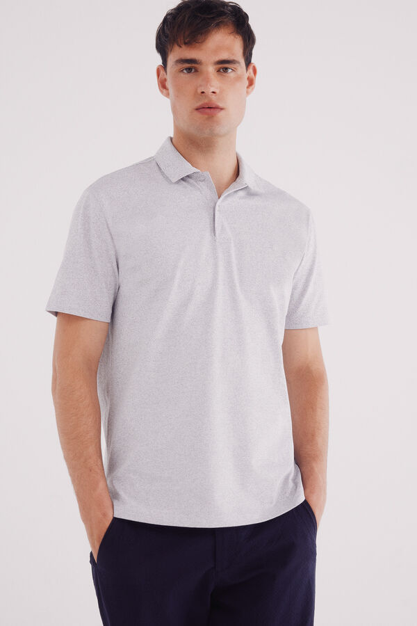 Springfield Polo jersey microraya blanco