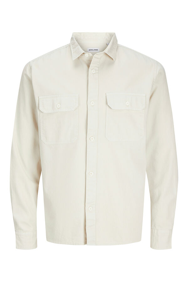 Jack & Jones Camisa estilo sarja cinzento