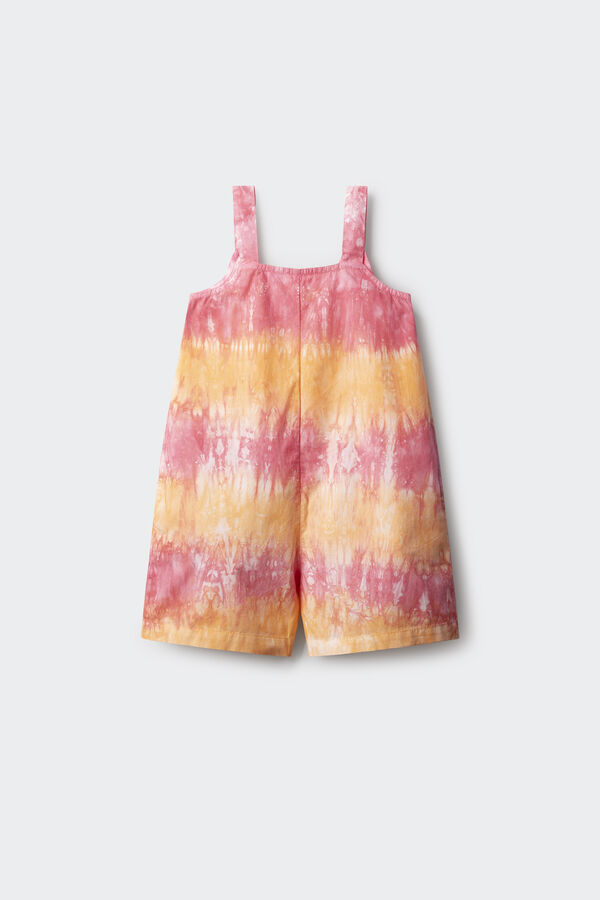 Springfield Kids Macacão tie-dye para menina rosa