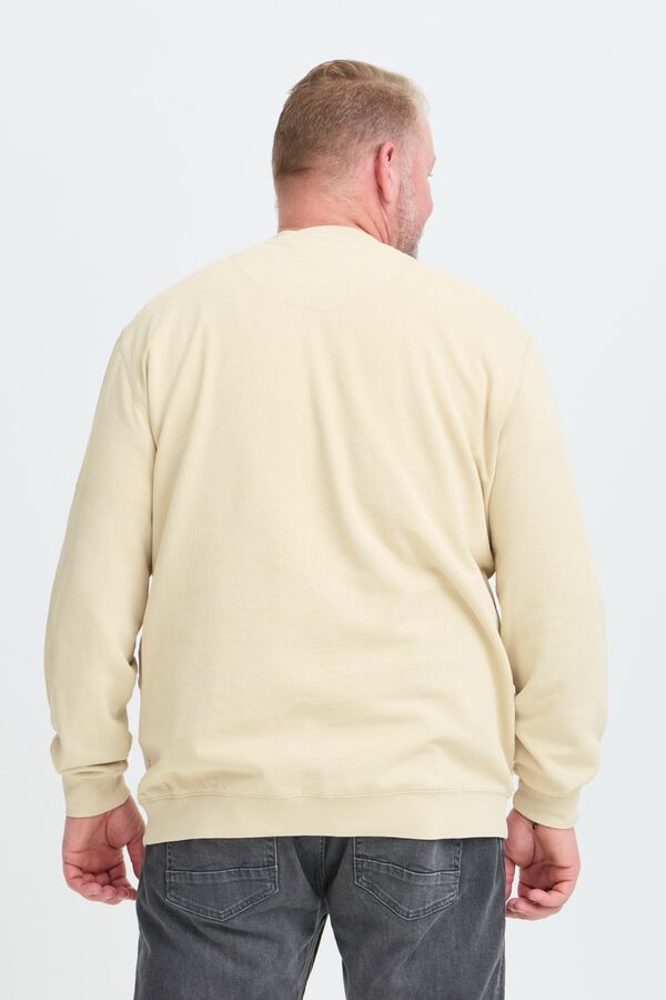 Blend PLUS Sweatshirt gola redonda Plus bege