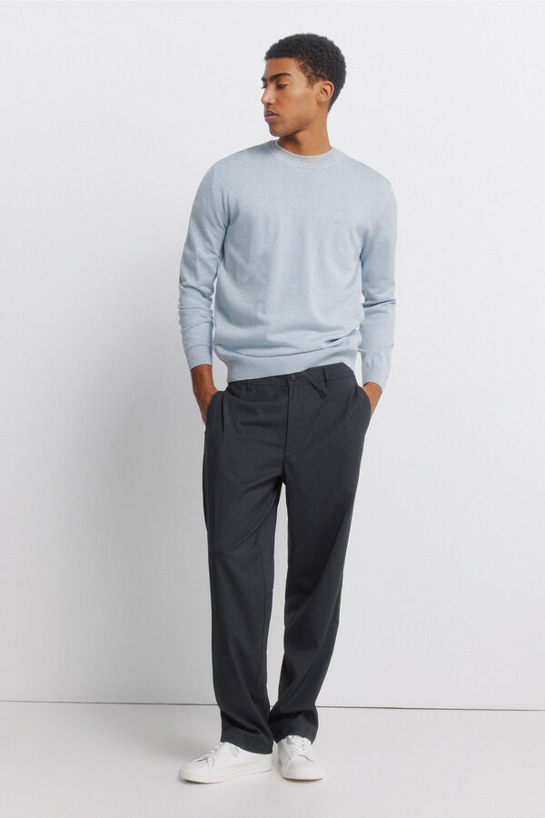 Springfield Camisola b&aacute;sica logo Springfield azul