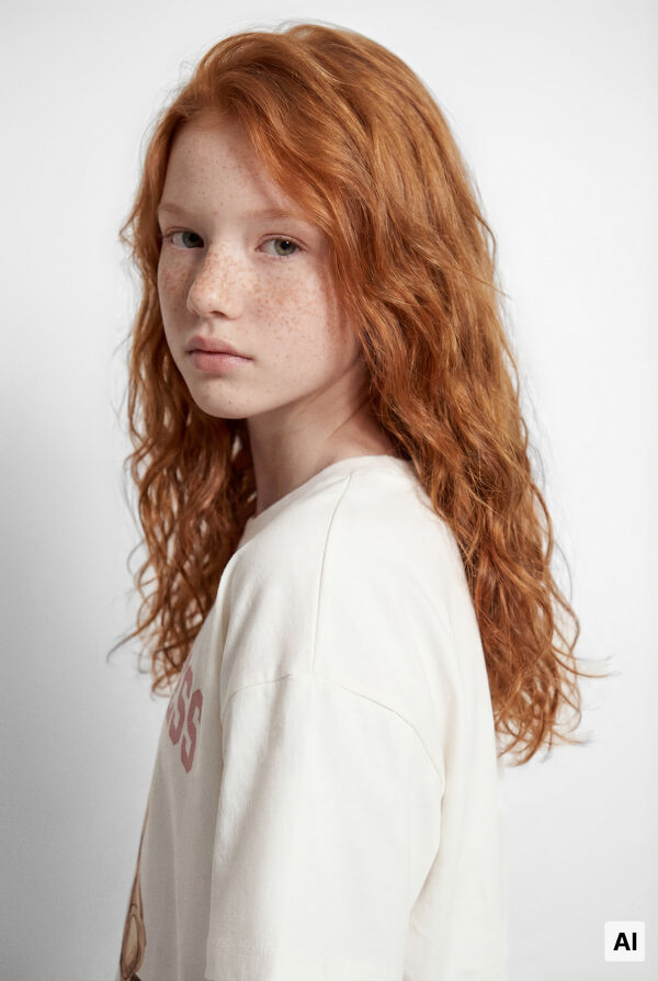 Springfield Kids T-shirt de manga curta hapiness menina branco