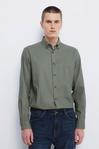 Springfield Camisa social estruturada bicolor