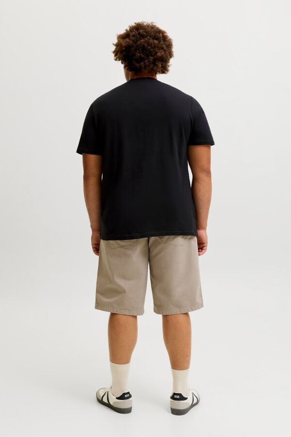 Jack & Jones PLUS T-shirt de manga curta com logo preto