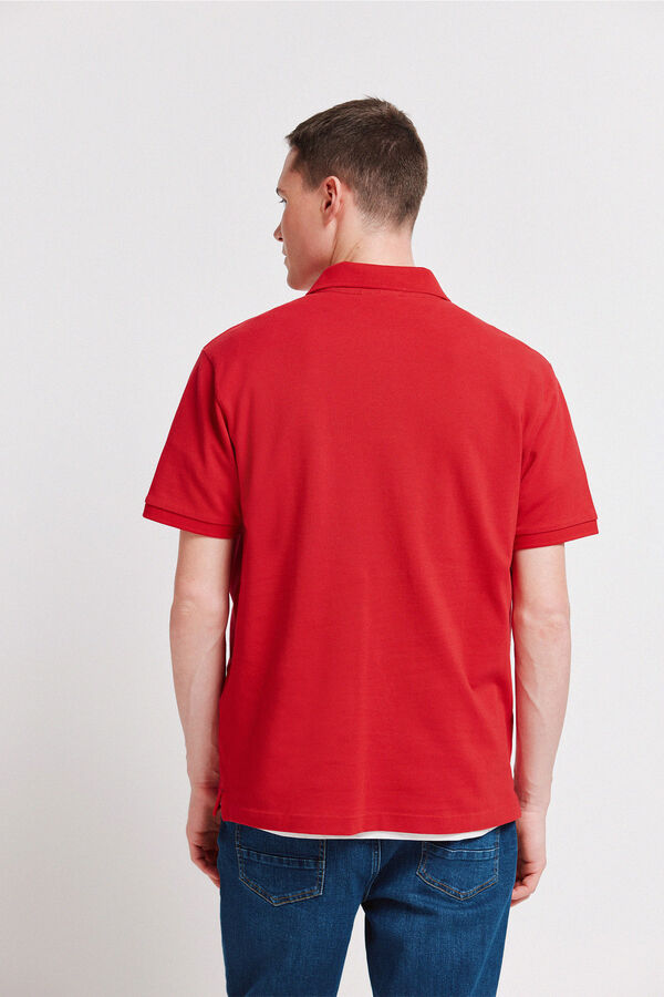 Springfield Polo Springfield b&aacute;sico regular fit vermelho