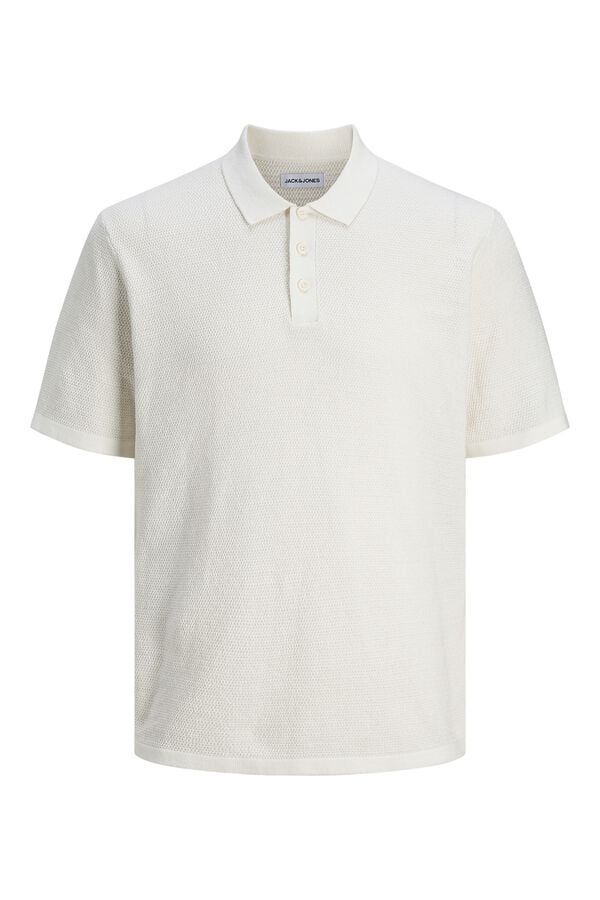 Jack & Jones Polo regular fit em malha branco