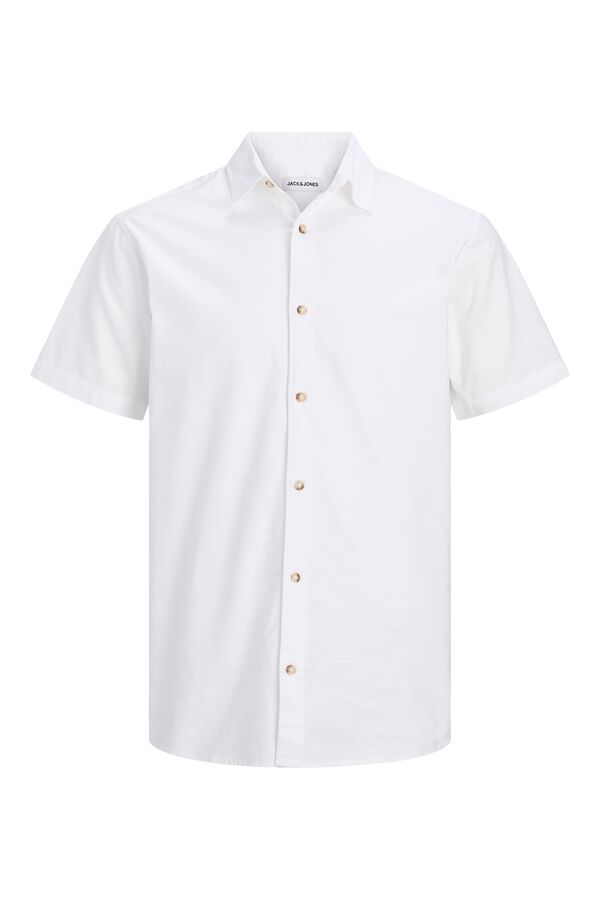 Jack & Jones Camisa oxford regular fit branco
