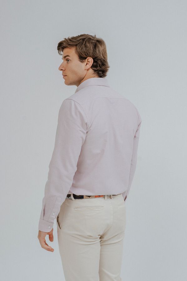 Celopman Camisa oxford vermelho