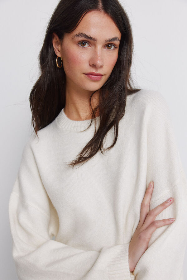 Springfield Camisola ombro desca&iacute;do bege