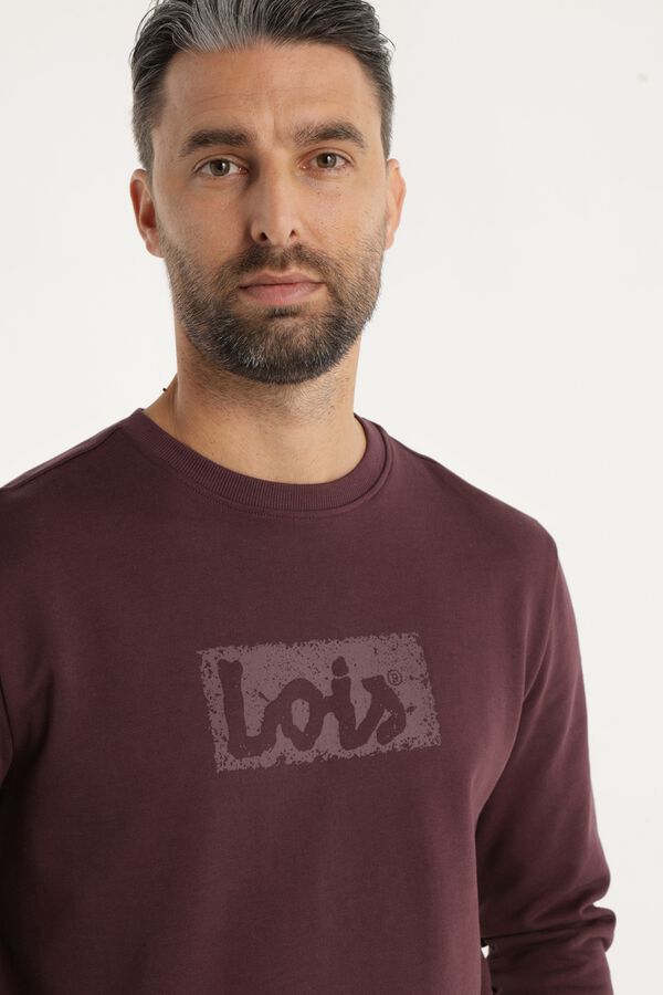 Lois Sweatshirt gola caixa rosa