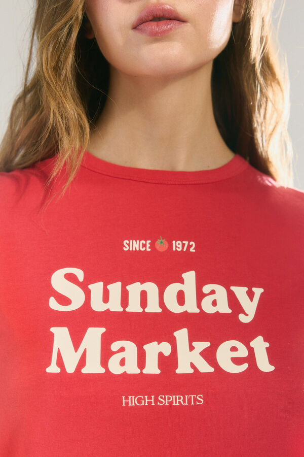 High Spirits T- Shirt Rouge  vermelho