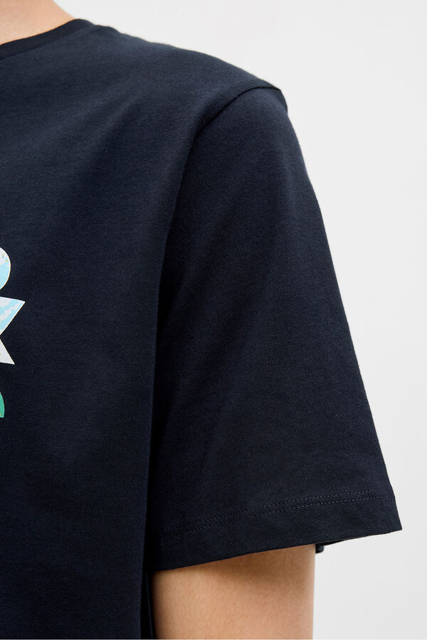 Jack & Jones Regular fit printed t-shirt blue