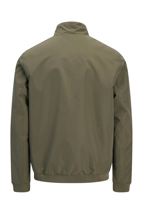 Jack & Jones Jaqueta bomber com gola alta cru