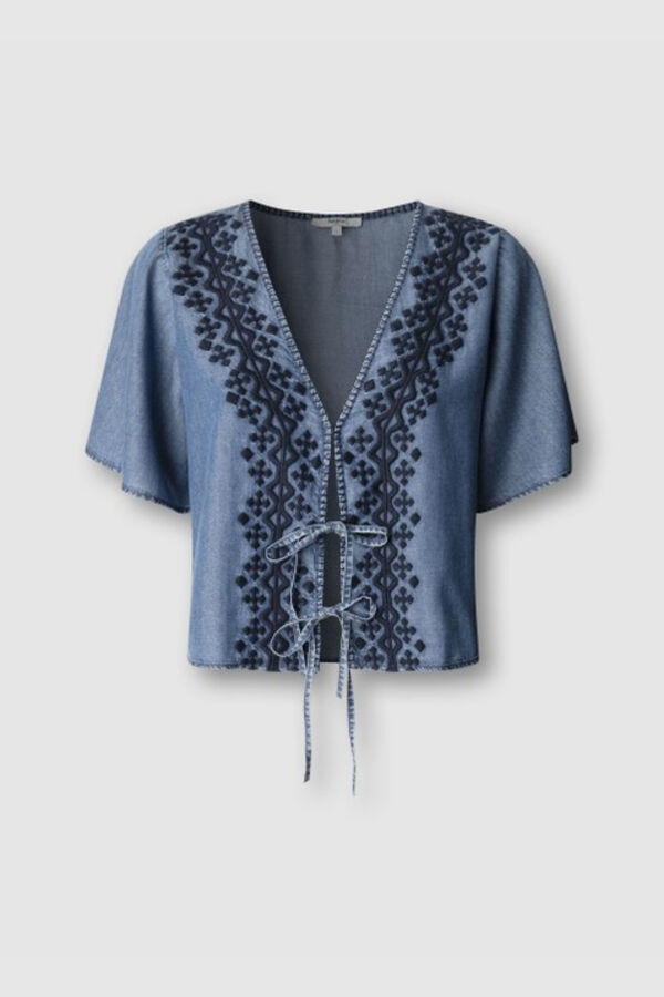 Pepe Jeans Blusa manga corta azul
