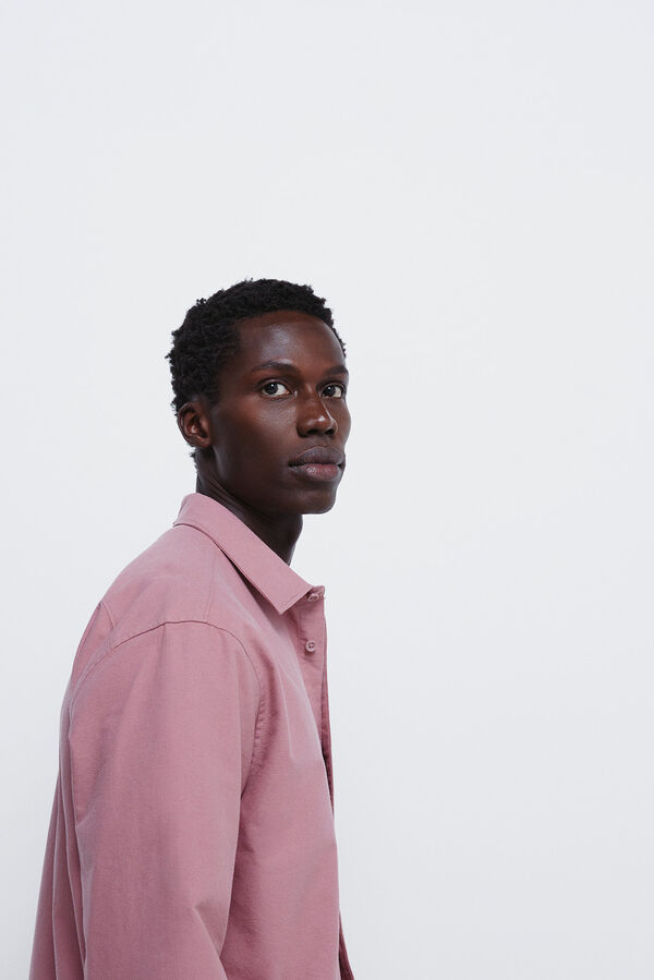 Springfield Camisa Oxford colorida rosa