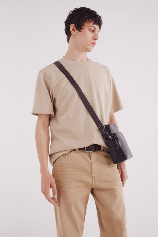 Springfield Calça slim fit com 5 calça castanho