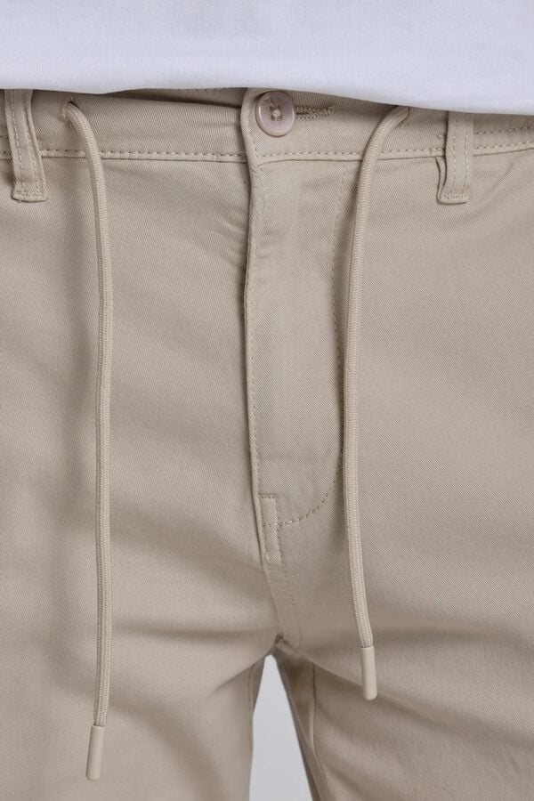 JVZ Cal&ccedil;a jogger cargo bege