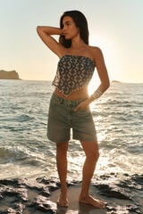 Springfield Bermudas denim azul