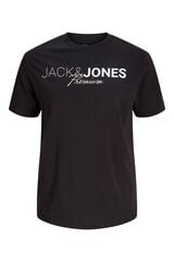 Jack & Jones PLUS T-shirt estampada com logo preto