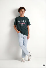 Springfield Kids T-shirt de manga curta carro vermelho crian&ccedil;a verde
