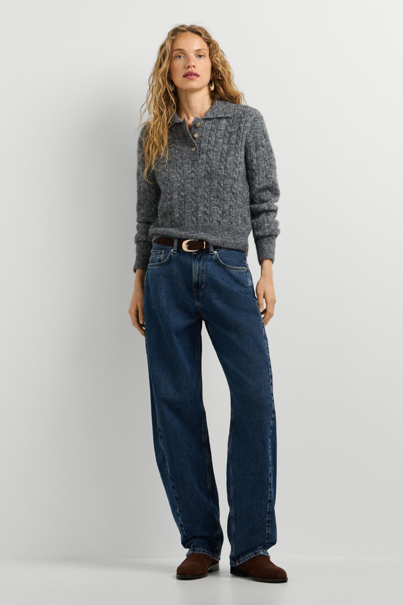 Pepe Jeans Polo de malha entran&ccedil;ada