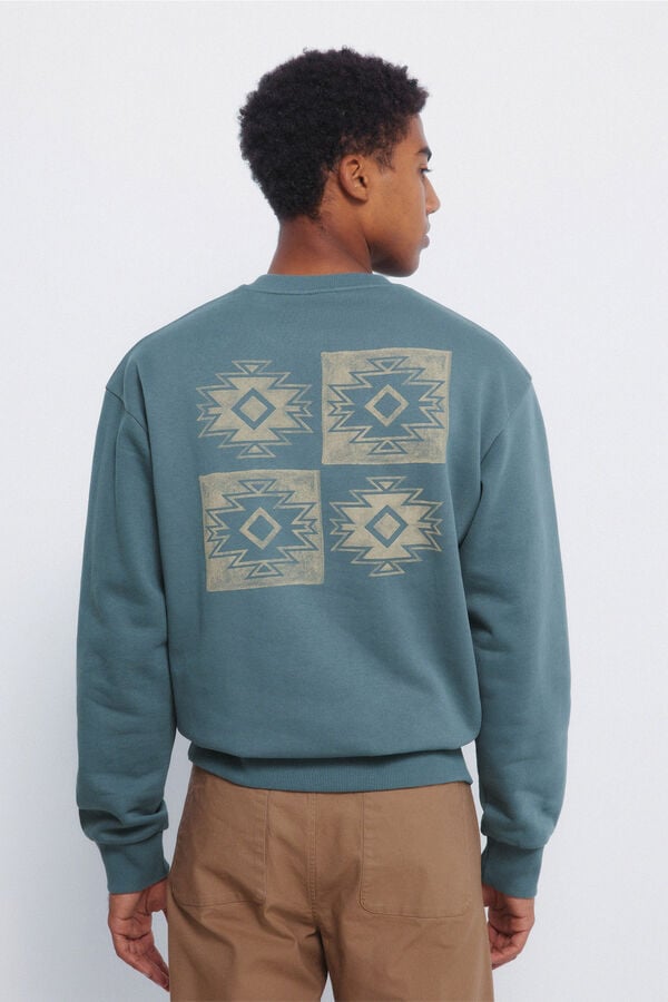 Springfield Moletom com gola caixa Legend azul