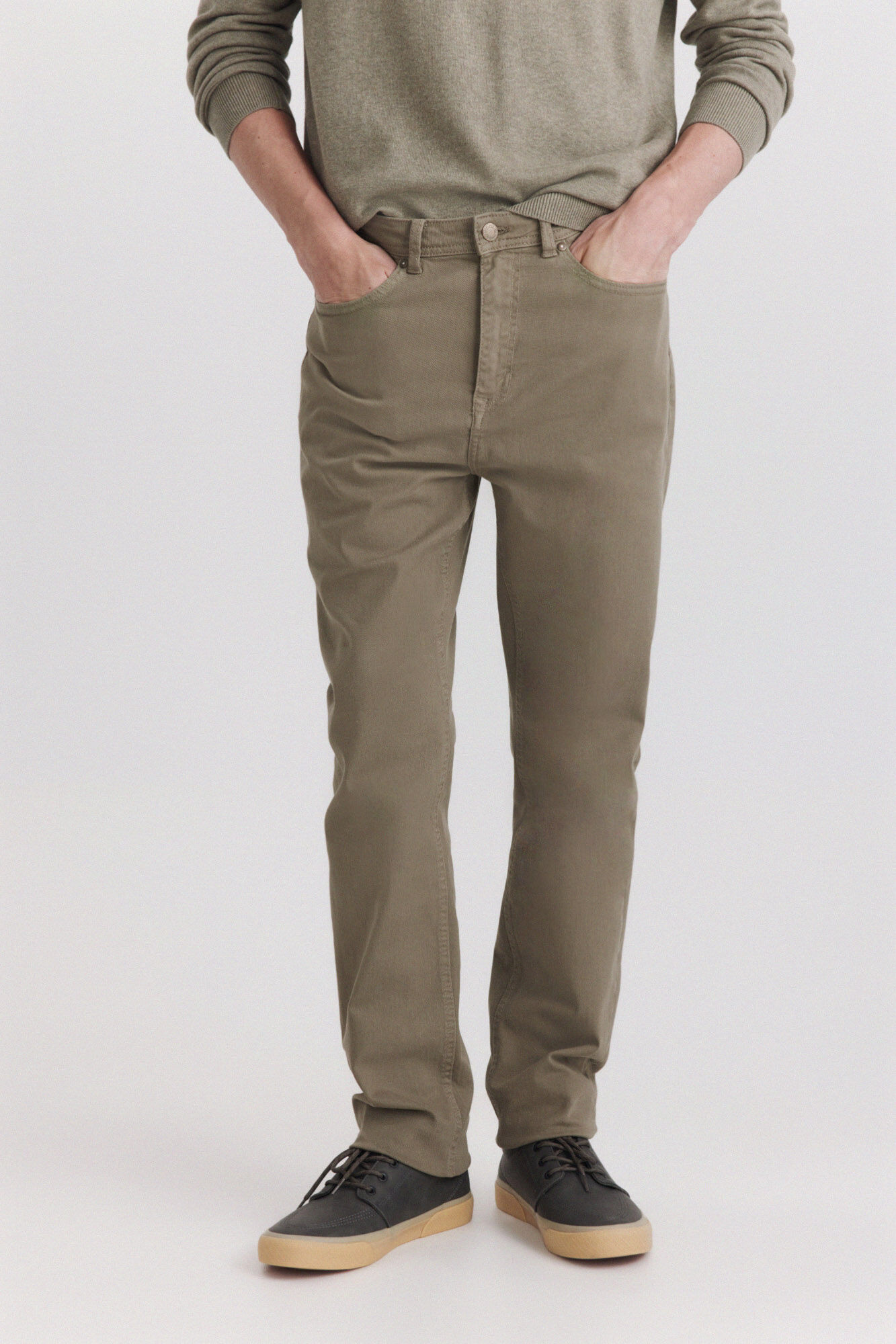 Springfield Cal&ccedil;a 5 bolsos slim lavagem desbotada