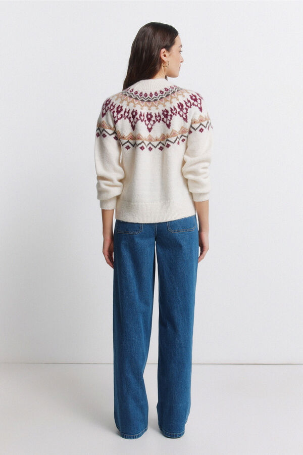 Springfield Cal&ccedil;as jeans super largas com bolsos de remendo azul