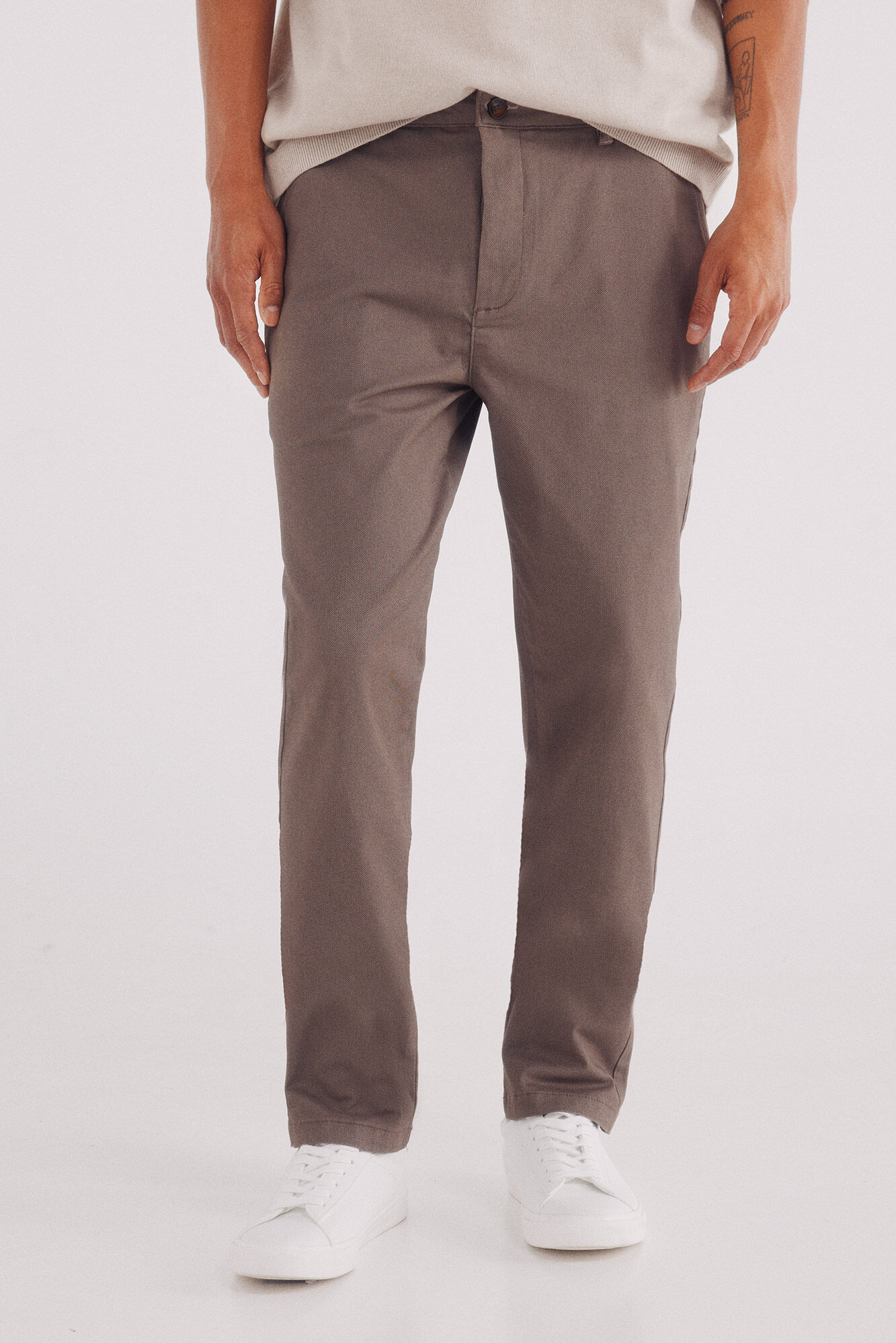 Springfield Pantal&oacute;n chino microestampado slim fit