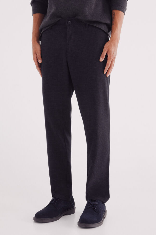 Springfield Calça calças chino Paul Comfort Fit cinzento