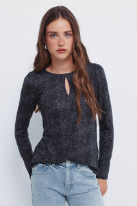 Springfield T-shirt com decote aberto