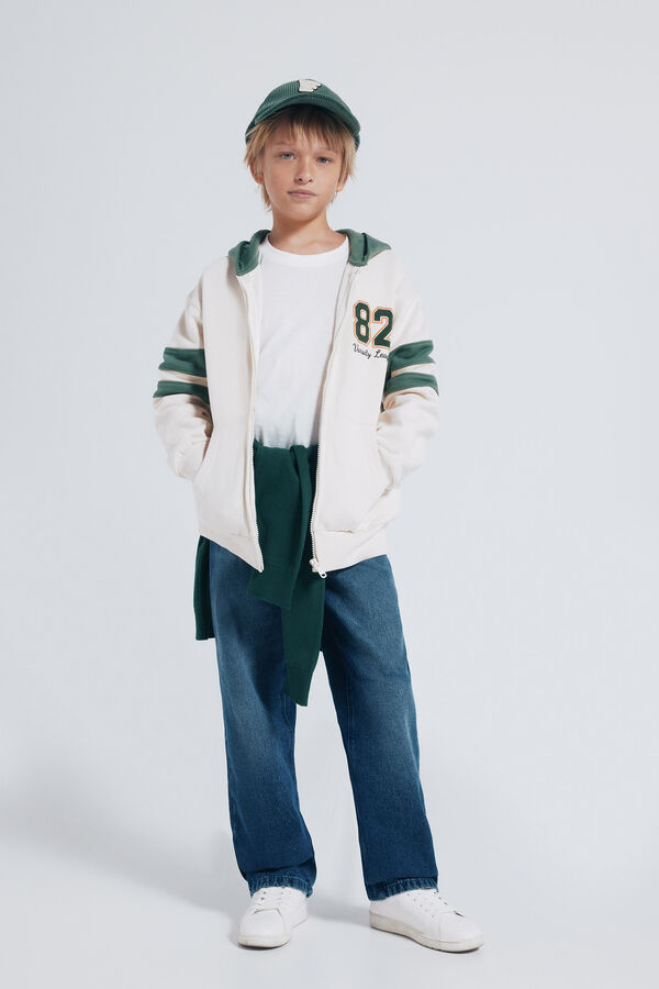 Springfield Kids Sweatshirt com capuz capuz estampado