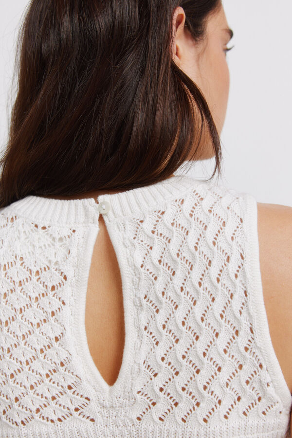 Springfield Top pointelle beige