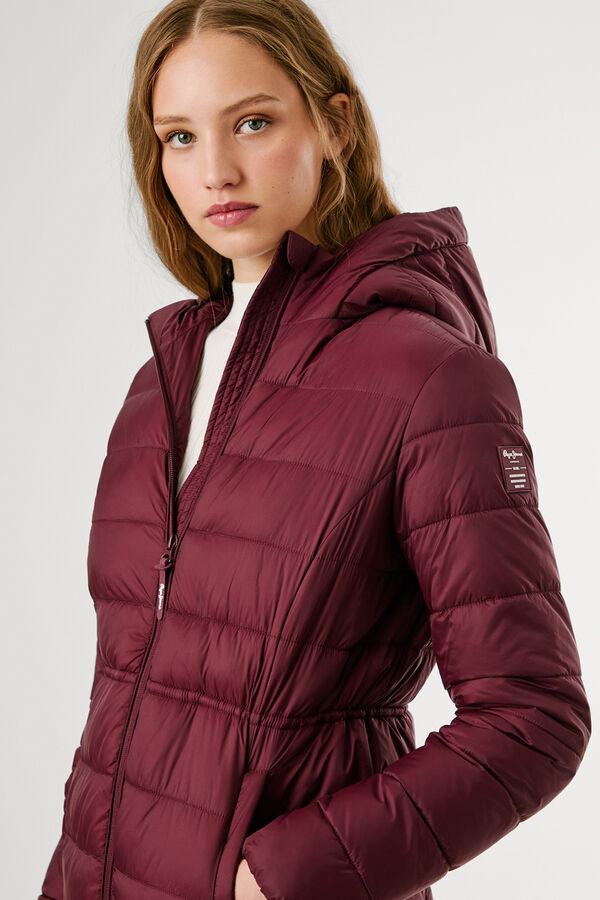 Pepe Jeans Jaqueta longa acolchoada de plumas estampado