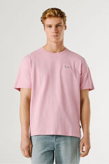 Pepe Jeans T-shirt manga curta rosa