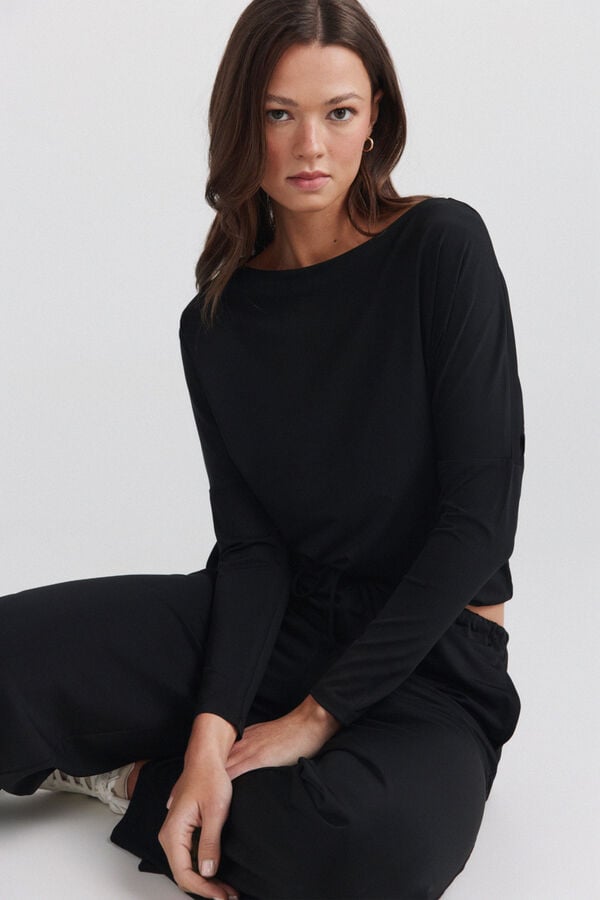 Springfield Batwing long sleeve T-shirt black