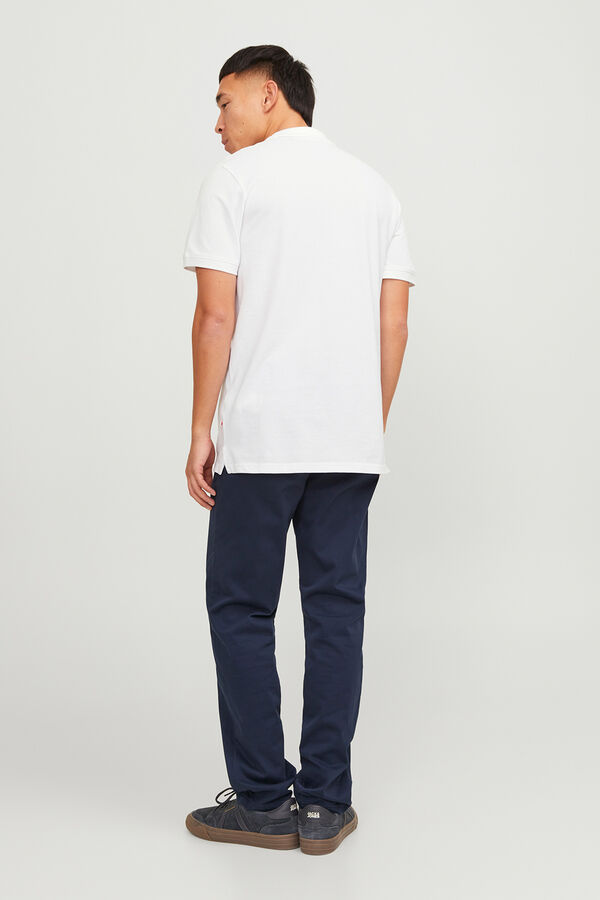 Jack & Jones Polo slim fit liso branco