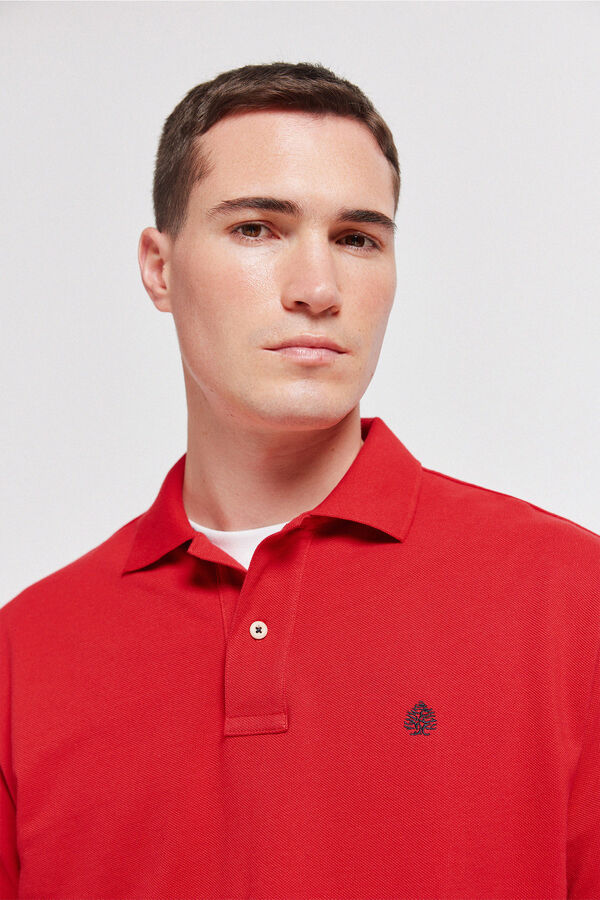 Springfield Polo Springfield b&aacute;sico regular fit vermelho