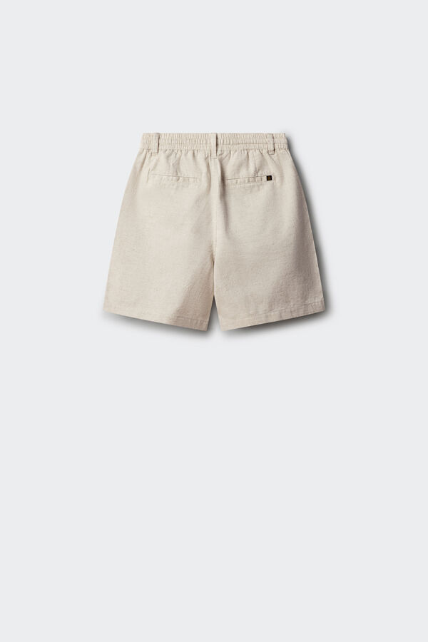 Springfield Kids Bermudas chino em linho para menino branco