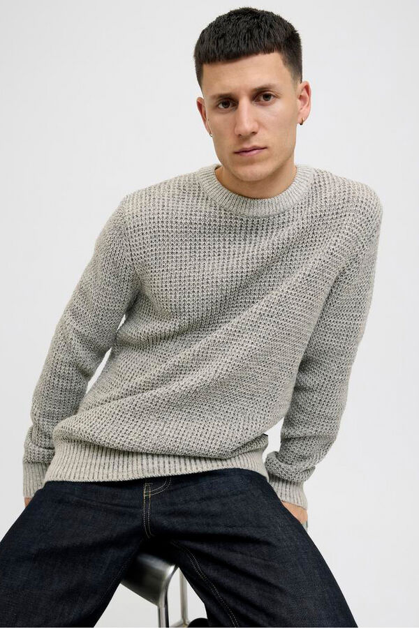 Jack & Jones Camisola b&aacute;sico cinzento