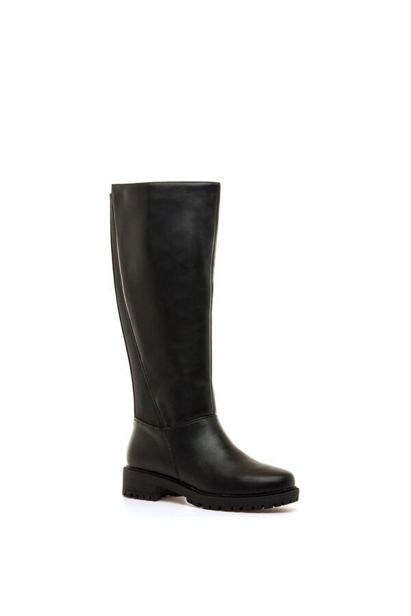 MTNG High shaft boots with lug sole black