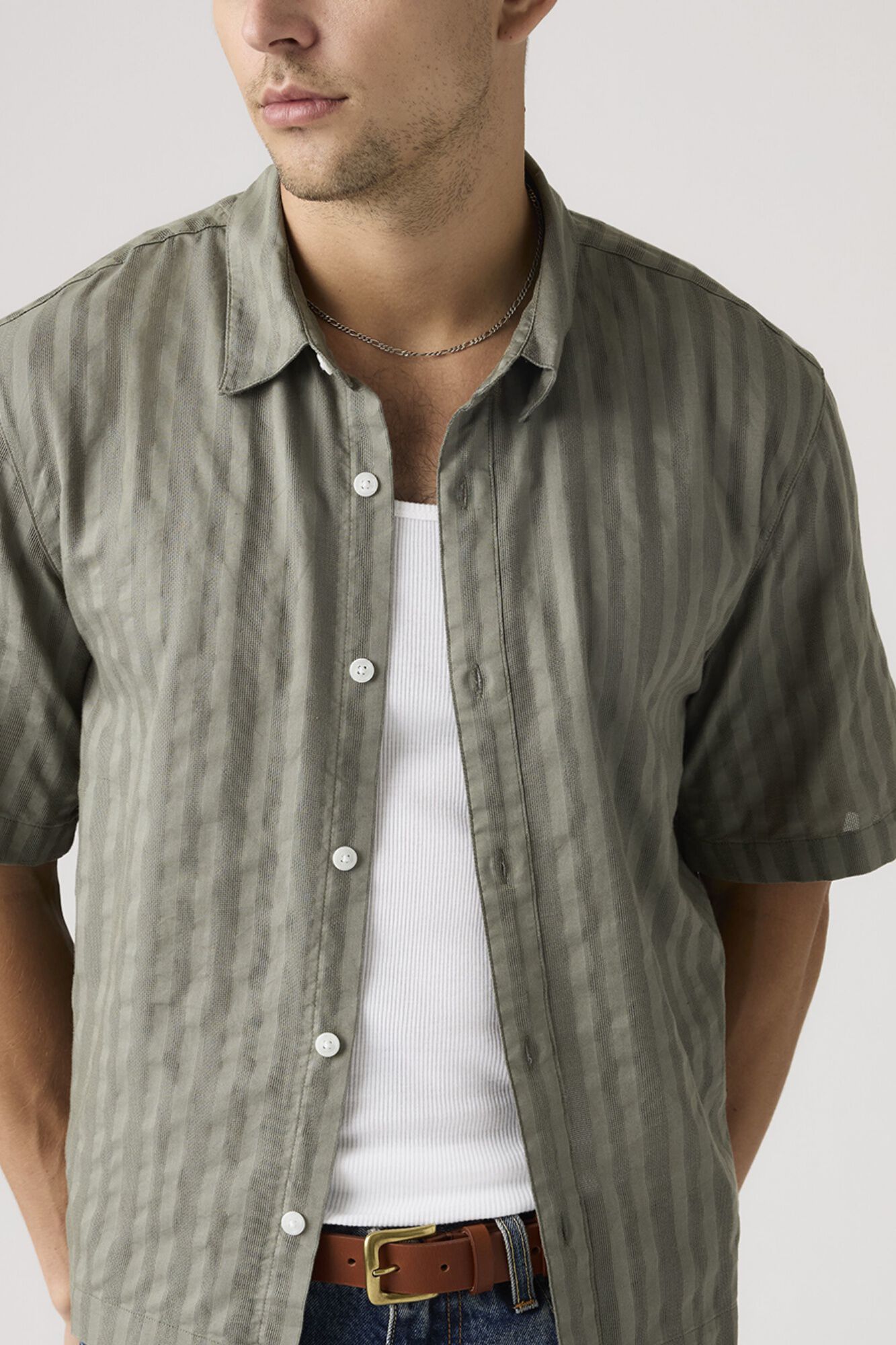 Levi's Camisa crop de manga curta