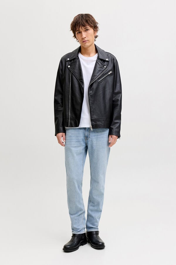 Jack & Jones Jeans regular cintura m&eacute;dia lavagem azul