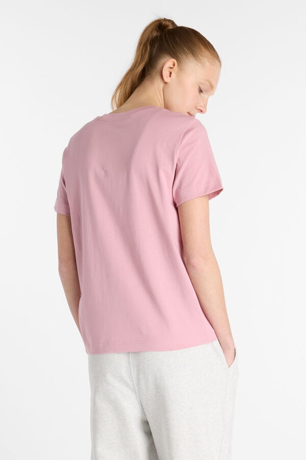 New Balance T-shirt de malha Sport Essentials rosa