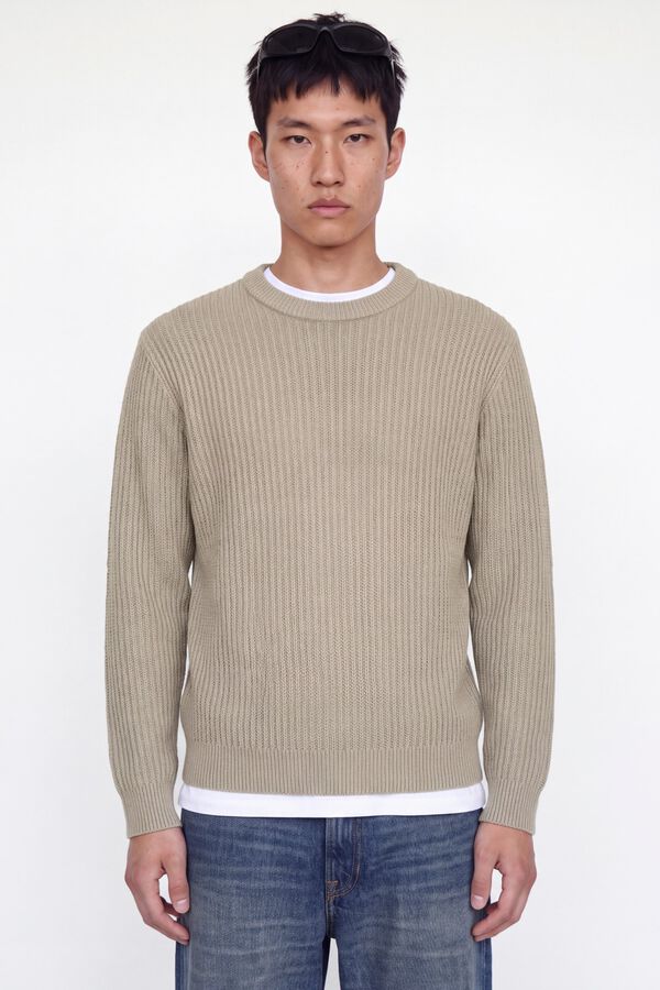 Jack & Jones Camisola relaxed gola redonda cinzento
