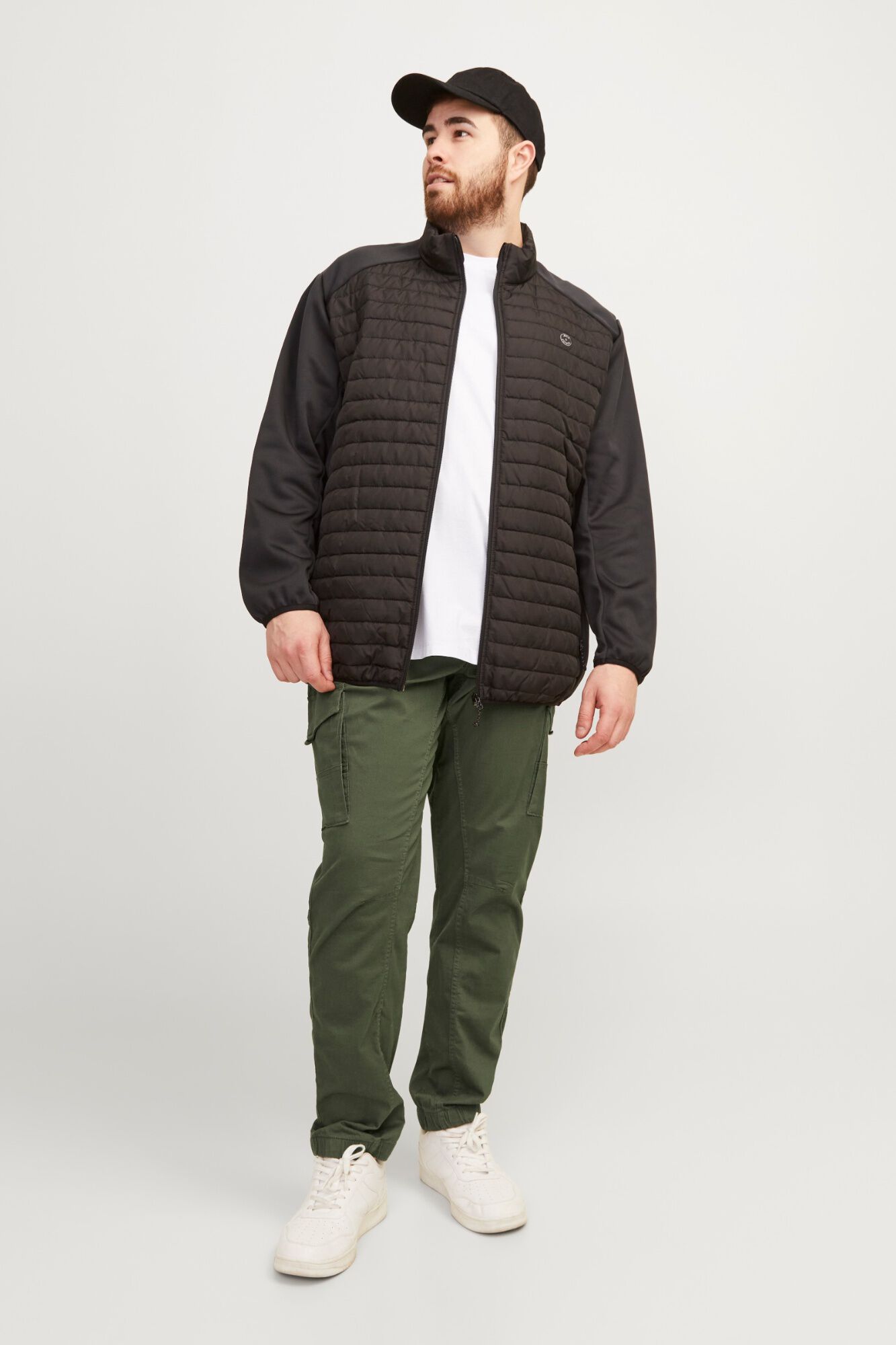Jack & Jones PLUS Cal&ccedil;as cargo slim tapared fit PLUS