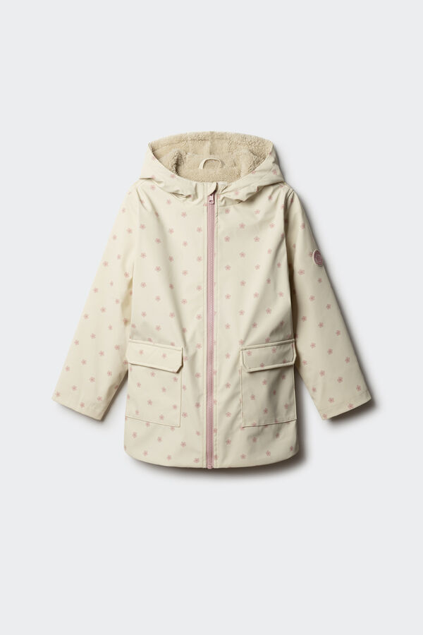 Springfield Kids Jaqueta emborrachada de bolinhas para menina estampado